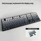 98 Key White Topographic 4.0 PBT Keycaps Double Shot Side Print Shine Through Backlit key caps For MX Gamer Mechanical Keyboard