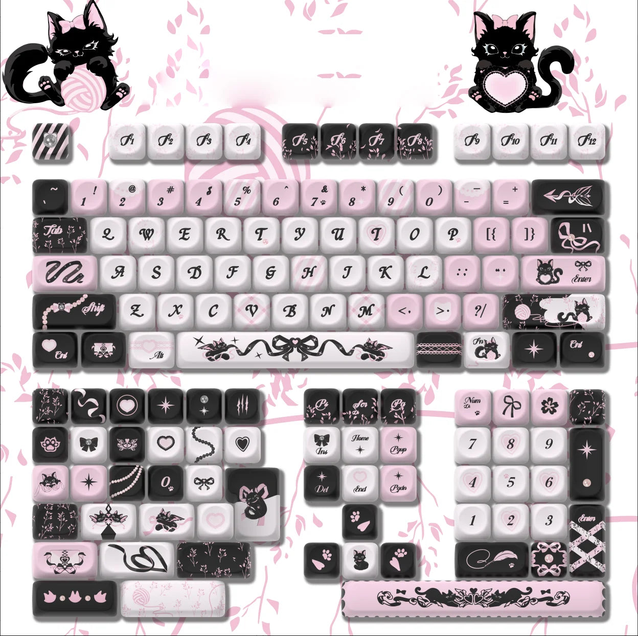 134 Keys MOA Profile Walnut wood PBT Keycaps Customs Dye Sub Key caps for 61/87/104 Cherry MX Switch Gaming Mechanical Keyboard