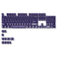 115 Keys Purple Transparent Clear Keycaps Crystal Ceramic PC Keycap RGB Shine Through Key cap MDA Profile for MX Switch Keyboard