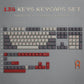 138 Keys Retro Dark Grey Red PBT Keycap Double Shot Cherry Profile Key caps for Cherry MX Switches Mechanical Gamer Keyboard