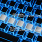 97-122 Keys Shadow Fold Dye Sub PBT Keycap Cherry Profile Side Printed Shine Through Keycaps for MX Switches Gaming Keyboard