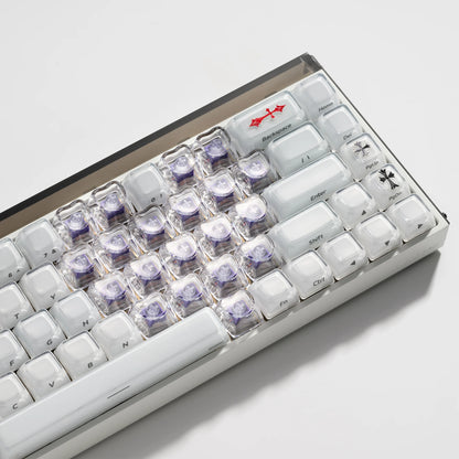 XVX Optic Heart Series 21-Key OEM Profile Transparent PC Keycap Set