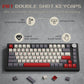 138 Keys Retro Dark Grey Red PBT Keycap Double Shot Cherry Profile Key caps for Cherry MX Switches Mechanical Gamer Keyboard