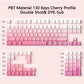 Contour 4.0 Side Engraved Keycap PBT Translucent 97/130 Key Mechanical Keyboard Key Cap White For Magnetic Switch F75 GMK87