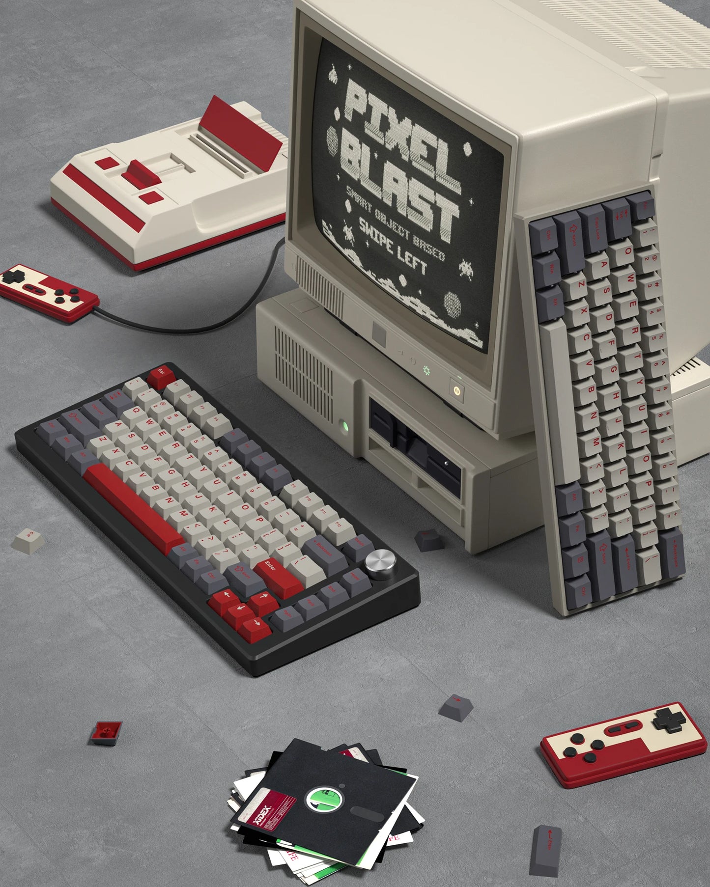 138 Keys Retro Dark Grey Red PBT Keycap Double Shot Cherry Profile Key caps for Cherry MX Switches Mechanical Gamer Keyboard