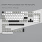 138 Keys Retro Dark Grey Red PBT Keycap Double Shot Cherry Profile Key caps for Cherry MX Switches Mechanical Gamer Keyboard