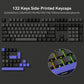 138 Keys Retro Dark Grey Red PBT Keycap Double Shot Cherry Profile Key caps for Cherry MX Switches Mechanical Gamer Keyboard