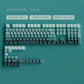 135 Keys Gradient Green Shine Through Keycaps Side Printed PBT Double Shot Keycaps OEM Profile for MX Switches Gaming Keyboards