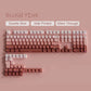 135 Keys Gradient Green Shine Through Keycaps Side Printed PBT Double Shot Keycaps OEM Profile for MX Switches Gaming Keyboards