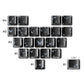 XVX 21 Keys Sliver Butterfly Keycaps IMD-Pattern Shine Through Heart-Shaped Keycaps OEM Profile DIY Decorative Keycapseycap
