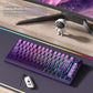 132 Key Custom Lavender Purple Double Shot Keycaps Shine Through PBT Keycaps for Cherry Gateron MX Switches Mechanical Keyboards