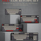 138 Keys Retro Dark Grey Red PBT Keycap Double Shot Cherry Profile Key caps for Cherry MX Switches Mechanical Gamer Keyboard