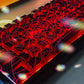 129Key Cool Spider Web Key Cap Side Engraved Light Cherry Profile PBT Sublimated Personalized MX Switch Game Mechanical Keyboard