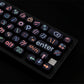 Black irregular letters Keycaps 126 Keys PBT Material MOA Profile DYE-SUB Personalized For CHERRY MX Switch Mechanical Keyboard