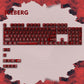 115 Keys Purple Transparent Clear Keycaps Crystal Ceramic PC Keycap RGB Shine Through Key cap MDA Profile for MX Switch Keyboard