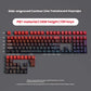 2026 New Purple Topographic Side Print Shine Through Keycaps 97/134+ Key Cherry Profile Double Shot Dye Sub PBT for MX Switch