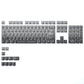 115 Keys Purple Transparent Clear Keycaps Crystal Ceramic PC Keycap RGB Shine Through Key cap MDA Profile for MX Switch Keyboard