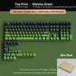 132+ Keys Gradient Green PBT Double Shot Top Print Shine Through Backlit keycaps For Gateron Cherry MX Gamer Mechanical Keyboard