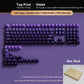132+ Keys Gradient Green PBT Double Shot Top Print Shine Through Backlit keycaps For Gateron Cherry MX Gamer Mechanical Keyboard