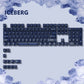 115 Keys Purple Transparent Clear Keycaps Crystal Ceramic PC Keycap RGB Shine Through Key cap MDA Profile for MX Switch Keyboard