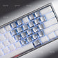 XVX 21 Keys Sliver Butterfly Keycaps IMD-Pattern Shine Through Heart-Shaped Keycaps OEM Profile DIY Decorative Keycapseycap