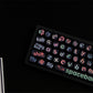 Black irregular letters Keycaps 126 Keys PBT Material MOA Profile DYE-SUB Personalized For CHERRY MX Switch Mechanical Keyboard