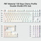 Contour 4.0 Side Engraved Keycap PBT Translucent 97/130 Key Mechanical Keyboard Key Cap White For Magnetic Switch F75 GMK87