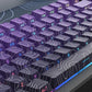 2026 New Purple Topographic Side Print Shine Through Keycaps 97/134+ Key Cherry Profile Double Shot Dye Sub PBT for MX Switch