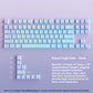 New Topographic Keycaps 4.0 Version Shine Through 98 Key PBT Cherry Profile Side Print Backlit for MX Gamer Mechanical Keyboard