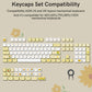 133 Keys MOA Profile Walnut wood PBT Keycaps Customs Dye Sub Key caps for 61/87/104 Cherry MX Switch Gaming Mechanical Keyboard