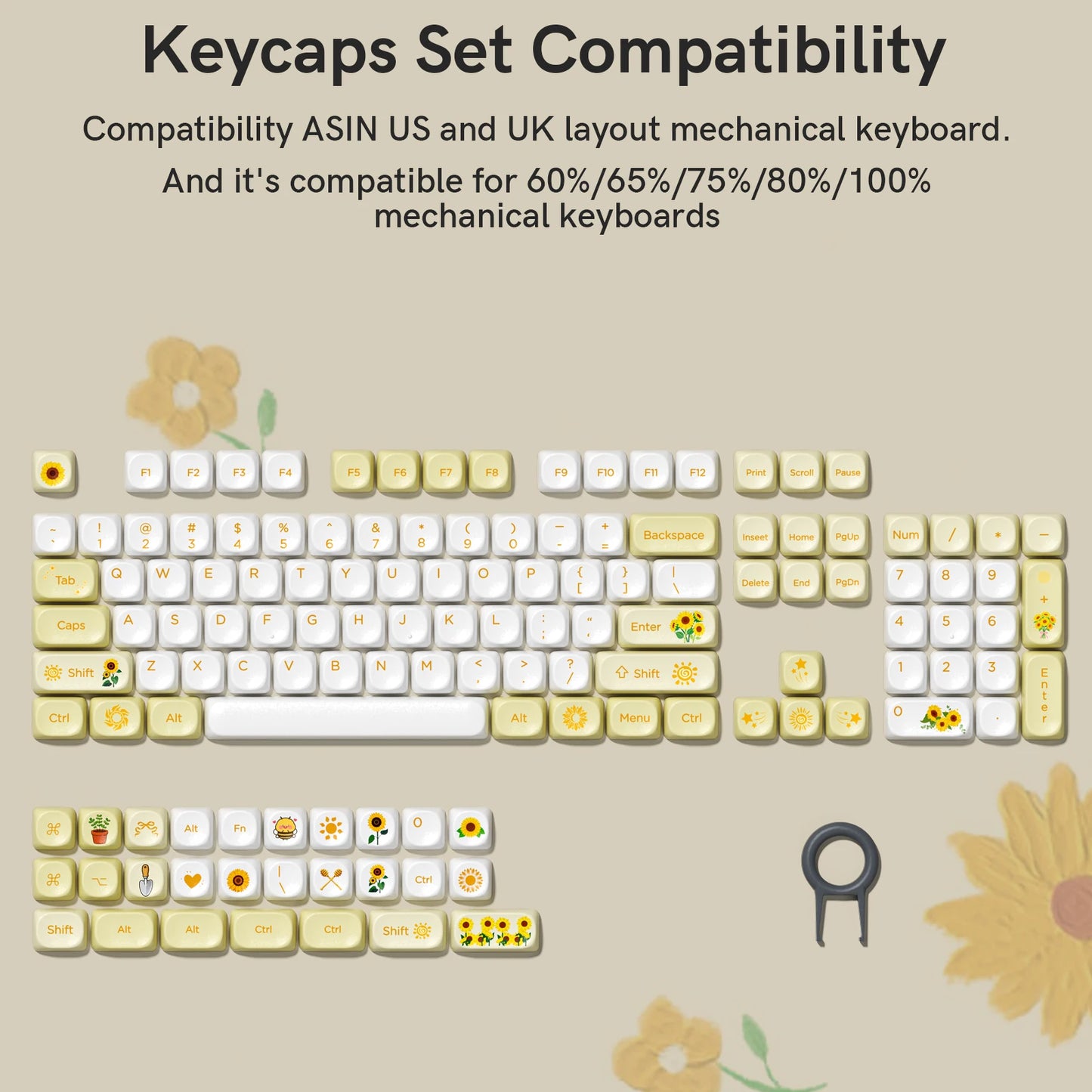 134 Keys MOA Profile Walnut wood PBT Keycaps Customs Dye Sub Key caps for 61/87/104 Cherry MX Switch Gaming Mechanical Keyboard
