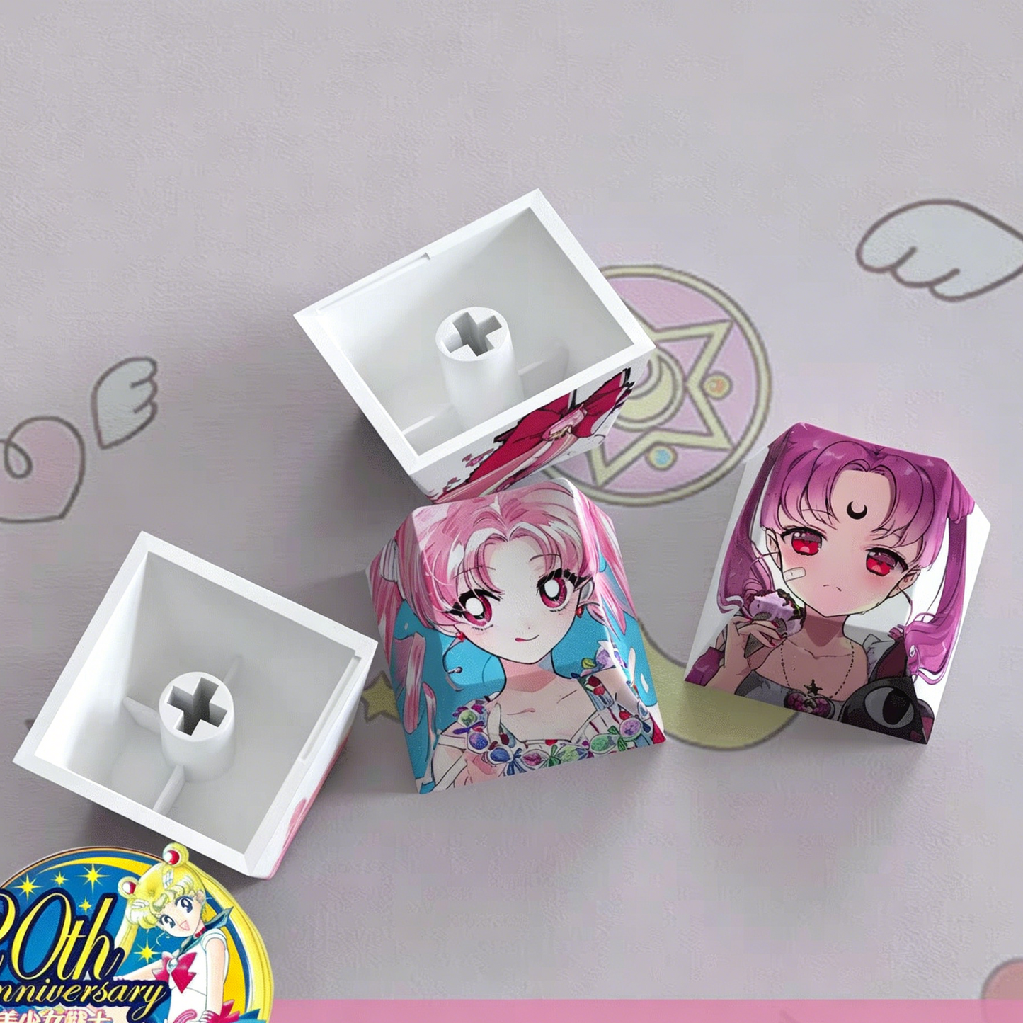 4pcs of sailor moon keycaps/Cherry-PBT