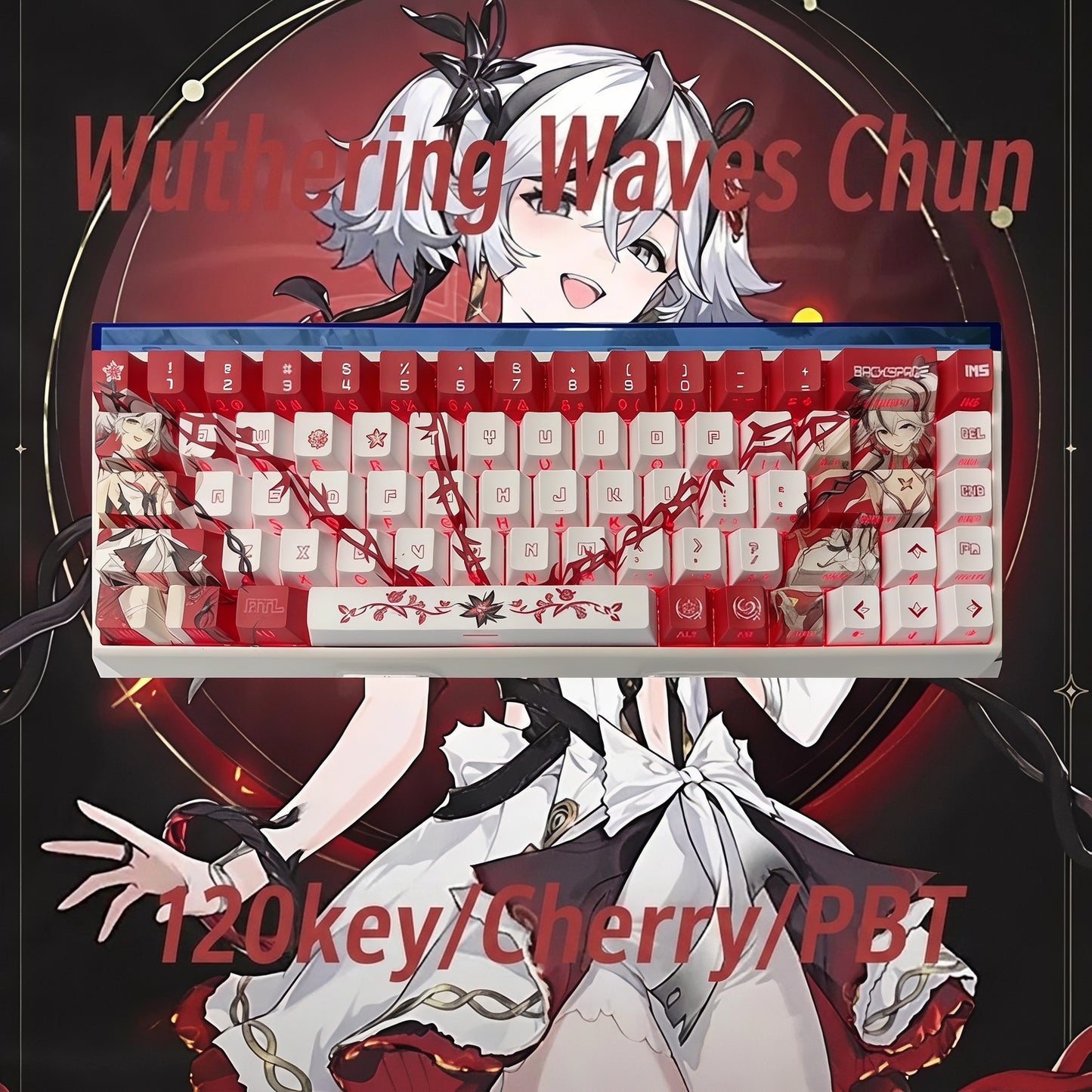 Wuthering Waves CHUN 120Keys Cherry PBT keycaaps