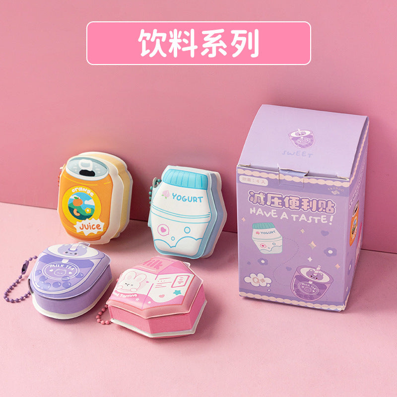 1set/4 pieces cute cartoon sticky