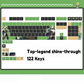 Code Geass: Lelouch of the Rebellion C.C keycaps set PBT Cherry with Side lit better for RGB keyboard