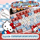 Hello kitty keycaps with double printed and Side-backlit