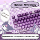 Kuromi keycaps with double printed and Side-backlit