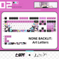 Call of the Night Nazuna anime PBT keycap set with top backlit for ANSI layout
