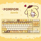 Pompompurin keycaps with double printed and Side-backlit