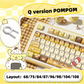Pompompurin keycaps with double printed and Side-backlit