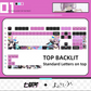 Call of the Night Nazuna anime PBT keycap set with top backlit for ANSI layout